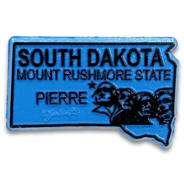 South Dakota Magnet 2D 2 color