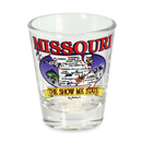 Missouri Shot Glass State Map  (1.5oz)