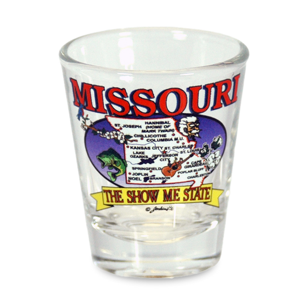 Missouri Shot Glass State Map  (1.5oz)