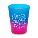 Texas Shot Glass Multi Color Stars (1.5oz)
