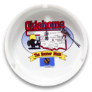 Oklahoma State Map Ceramic Ashtray