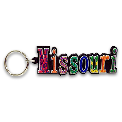 ミズーリ州 キーホルダー [フェスティバル] / Missouri Keychain PVC Festive