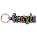 Georgia Keychain PVC Festive