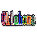 Oklahoma Magnet PVC Festive