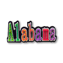 Alabama Magnet PVC Festive