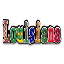Louisiana Magnet PVC Festive