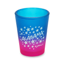 Alabama Shot Glass Multi Color Stars (1.5oz)