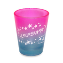 Louisiana Shot Glass Multi Color Stars (1.5oz)