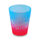 Nebraska Shot Glass Multi Color Stars (1.5oz)