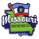 Missouri Magnet 2D Map & Flag
