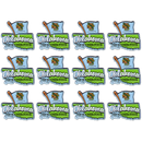 Oklahoma Magnet 2D Map & Flag