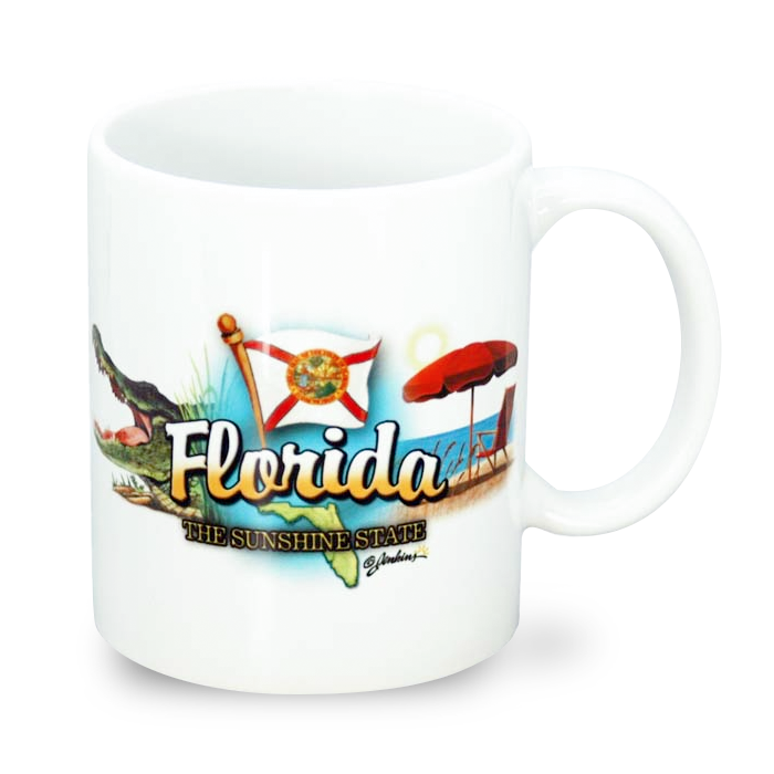 フロリダ州 マグカップ（11oz/325ml）[州のアイコン] / Florida Mug Elements (11oz)