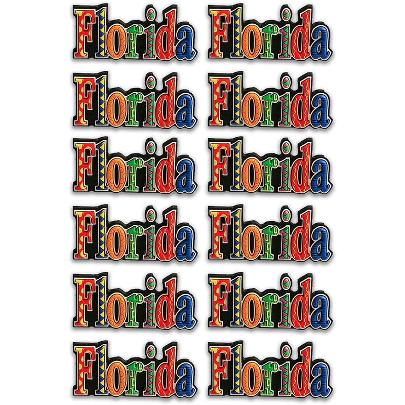 フロリダ州 マグネット 2D  [フェスティバル] / Florida Magnet PVC Festive