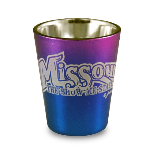 ミズーリ州 ショットグラス（1.5oz）[メタリックバブル] / Missouri Shot Glass Electro Bubble (1.5oz)
