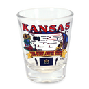 Kansas Shot Glass State Map  (1.5oz)