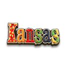 Kansas Magnet PVC Festive