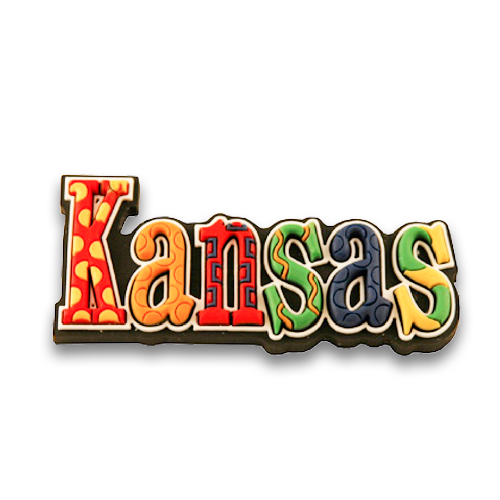 カンザス州 マグネット 2D  [フェスティバル] / Kansas Magnet PVC Festive