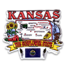 Kansas Magnet 2D State Map