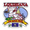 Louisiana Magnet 2D State Map