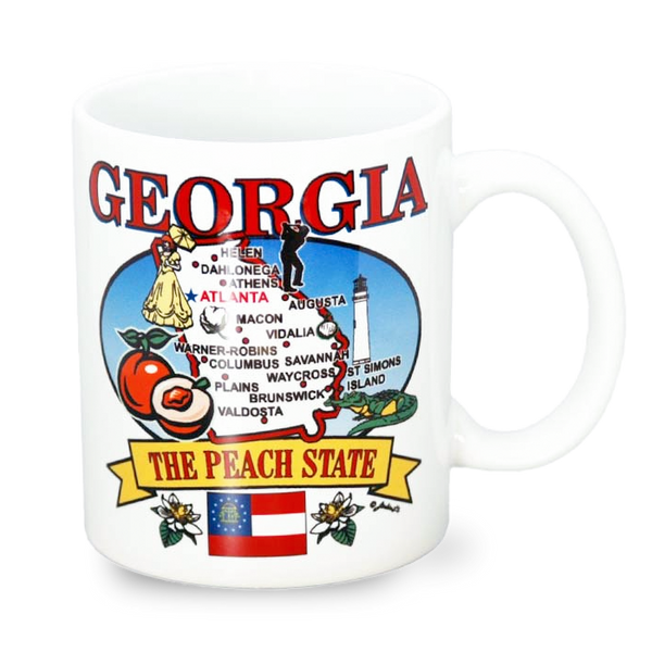 ジョージア州 マグカップ（11oz/325ml）[州の地図] / Georgia Mug State Map (11oz)