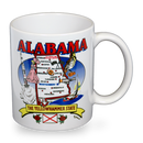 Alabama Mug State Map (11oz)