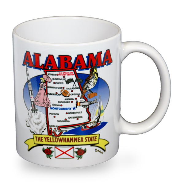 Alabama Mug State Map (11oz)