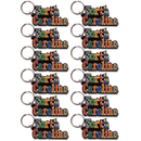 North Carolina Keychain PVC Festive