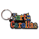 North Carolina Keychain PVC Festive