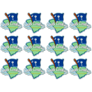 サウスカロライナ州 マグネット 2D  [地図と旗] / South Carolina Magnet 2D Map & Flag