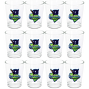 サウスカロライナ州 ショットグラス（1.5oz）[地図＆旗] / South Carolina Shot Glass Frosted Map & Flag  (1.5oz)