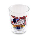 Virginia Shot Glass State Map  (1.5oz)