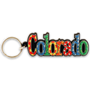 Colorado Keychain PVC Festive