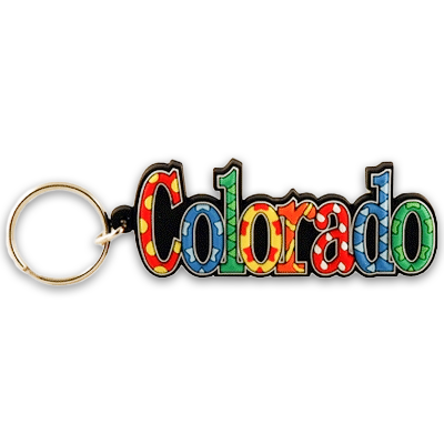 コロラド州 キーホルダー [フェスティバル] / Colorado Keychain PVC Festive