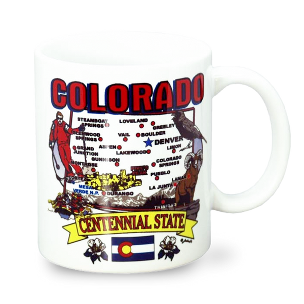 コロラド州 マグカップ（11oz/325ml）[州の地図] / Colorado Mug State Map (11oz)