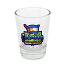 Colorado Shot Glass Map & Flag  (1.5oz)