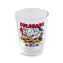Colorado Shot Glass State Map  (1.5oz)