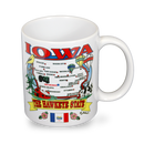 アイオワ州 マグカップ（11oz/325ml）[州の地図] / Iowa Mug State Map (11oz)