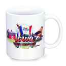 アイオワ州 マグカップ（11oz/325ml）[州のアイコン] / Iowa Mug Elements (11oz)
