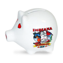 Indiana State Map Ceramic Piggy Bank