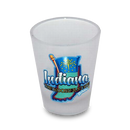 Indiana Shot Glass Map & Flag  (1.5oz)