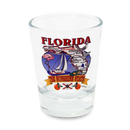 フロリダ州 ショットグラス（1.5oz）[州の地図] / Florida Shot Glass State Map  (1.5oz)