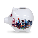 California Elements Ceramic Piggy Bank