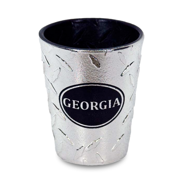 ジョージア州 ショットグラス（1.5oz）[ダイヤモンドプレート] / Georgia Shot Glass Diamond Plate (1.5oz)