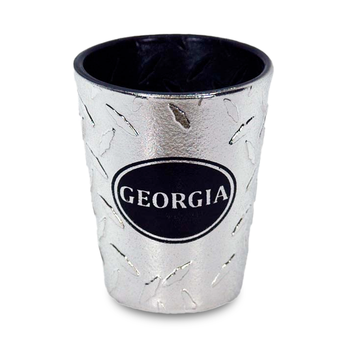 ジョージア州 ショットグラス（1.5oz）[ダイヤモンドプレート] / Georgia Shot Glass Diamond Plate (1.5oz)