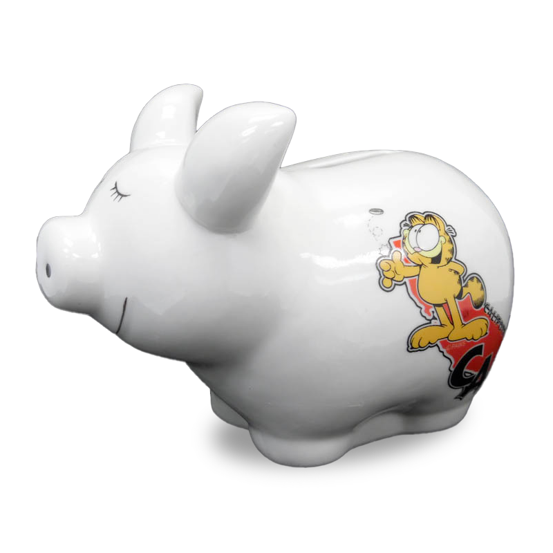 California State Outline Garfield Piggy Bank