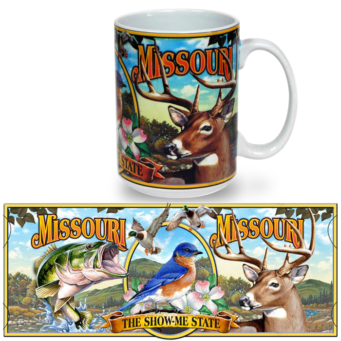 ミズーリ州 マグカップ（15oz/443ml）[壁画] / Missouri Mug Mural (15oz)