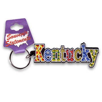 ケンタッキー州 キーホルダー [フェスティバル] / Kentucky Keychain PVC Festive
