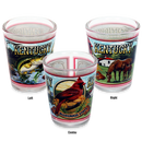 ケンタッキー州 ショットグラス（1.5oz）[壁画] / Kentucky Shot Glass Mural (1.5oz)