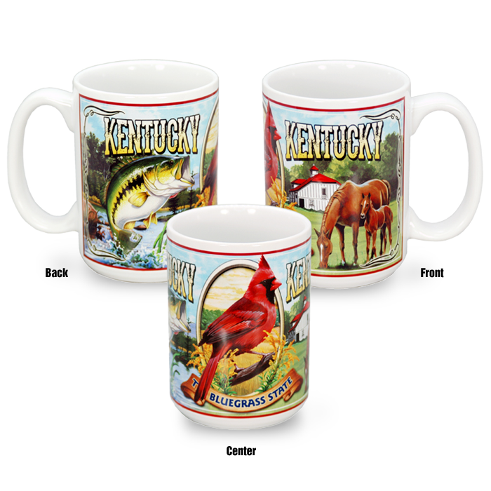 ケンタッキー州 マグカップ（15oz/443ml）[壁画] / Kentucky Mug Mural (15oz)