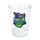オハイオ州 ショットグラス（1.5oz）[地図＆旗] / Ohio Shot Glass Map & Flag  (1.5oz)